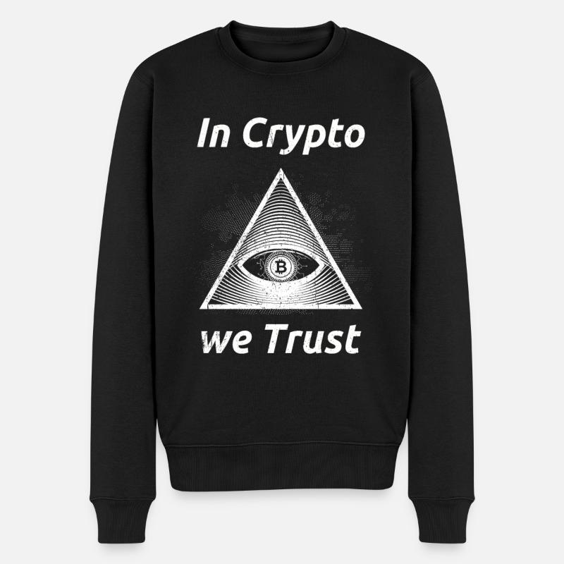 Bitcoin - Pull Premium bio Homme - noir