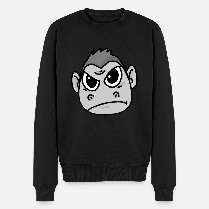 Gorille en colère - Pull Premium bio Homme - noir