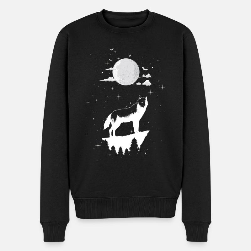 Wolf - Pull Premium bio Homme - noir