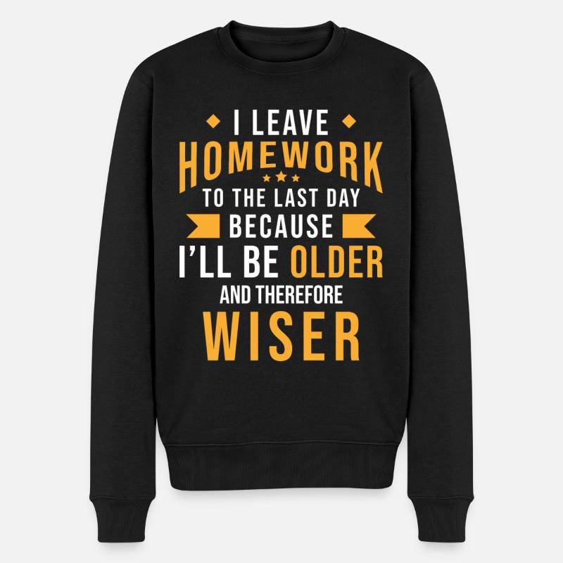 Devoirs - Pull Premium bio Homme - noir