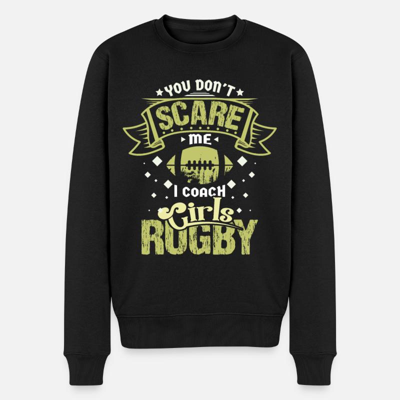 Rugby coach - Pull Premium bio Homme - noir