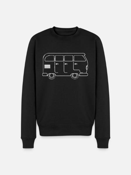 Hippie Transporter - Men's Premium Organic Jumper - black