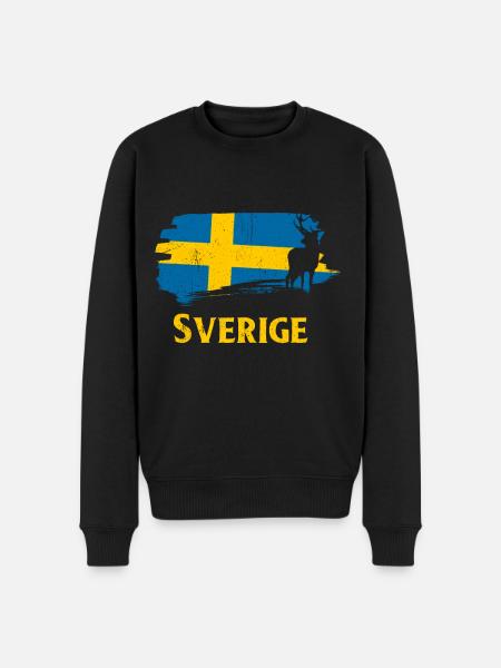 Sweden - Men's Premium Organic Jumper - black