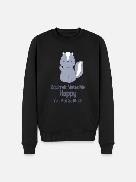 Squirrel funny - Men's Premium Organic Jumper - black