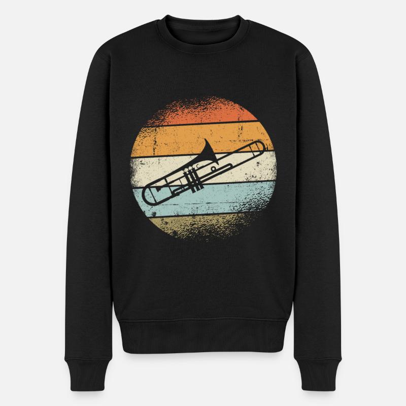 Trombones instrument - Pull Premium bio Homme - noir