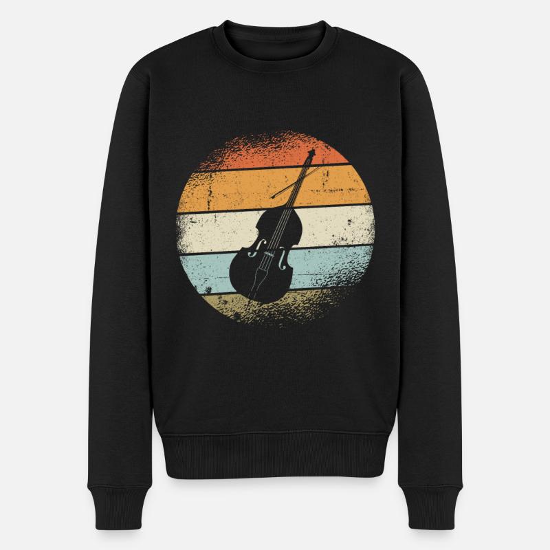 Contrebasse - Pull Premium bio Homme - noir