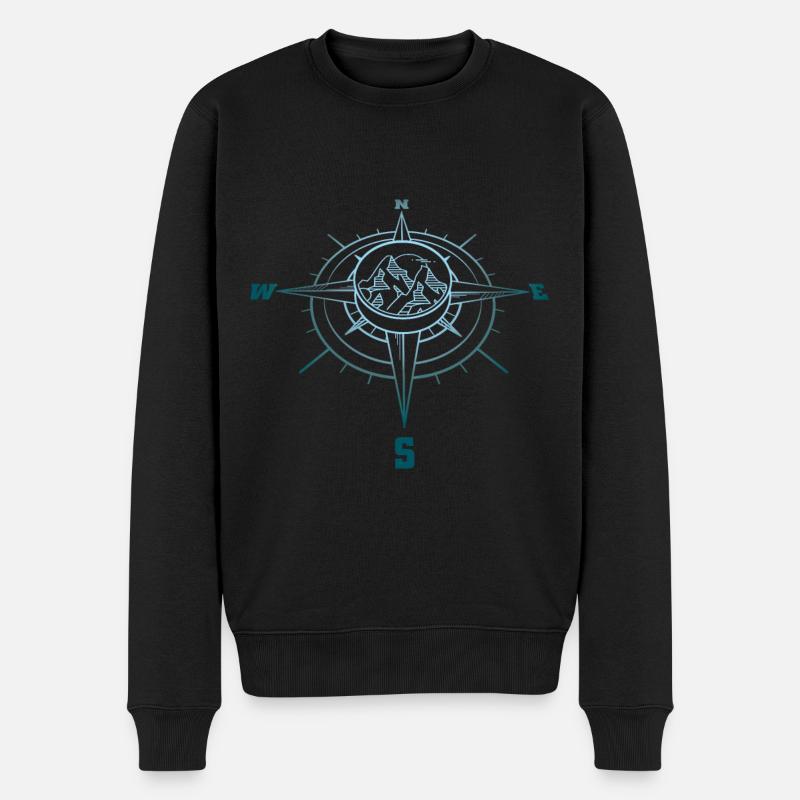 Boussole - Pull Premium bio Homme - noir