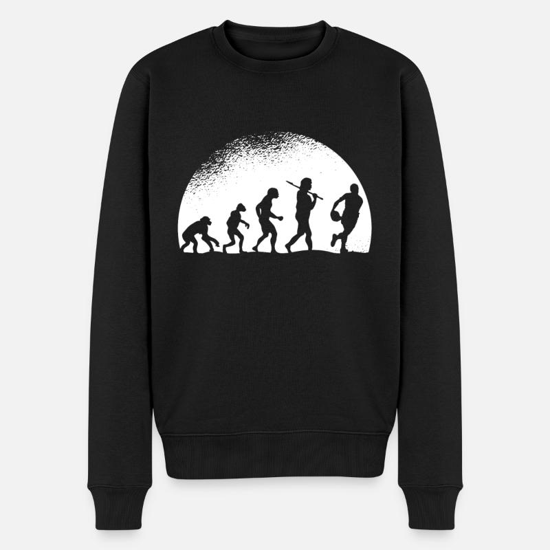 Evolution Rugby - Men's Premium Organic Jumper - black