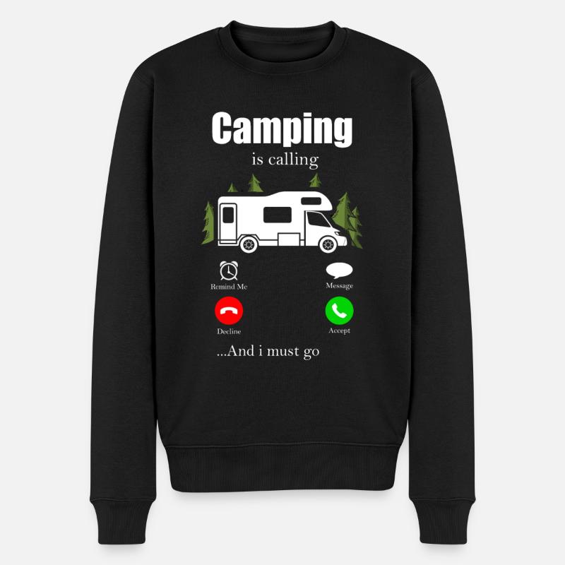 Camping - Pull Premium bio Homme - noir