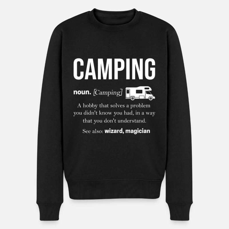 Camping - Pull Premium bio Homme - noir