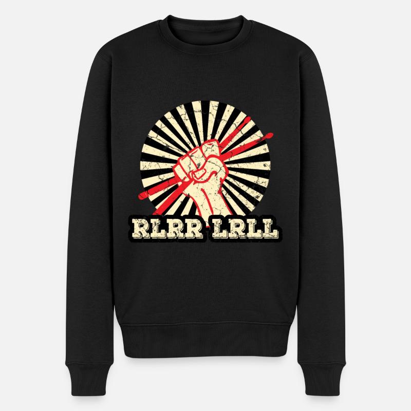 Batteur Drum Sticks - Pull Premium bio Homme - noir