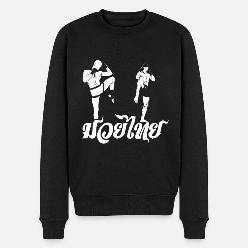 La compétition Muay Thai - Pull Premium bio Homme - noir