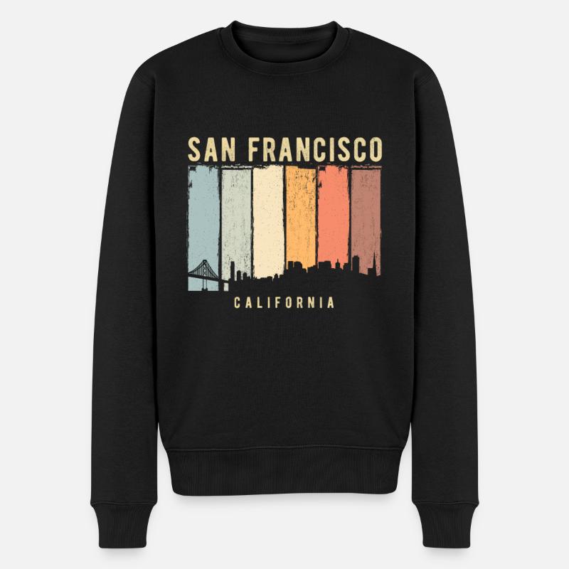 San Francisco Skyline - Pull Premium bio Homme - noir