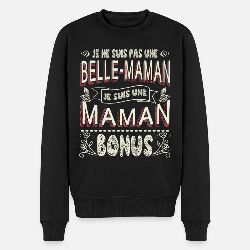 Belle-Maman Belle-Mère - Pull Premium bio Homme - noir