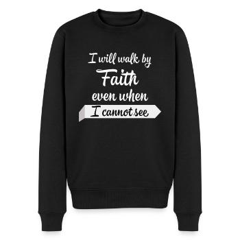 Jesus Jesus Jesus Christlich Christlich Christlich - Männer Premium Bio Pullover - Schwarz - Vorne - Nico (187cm)