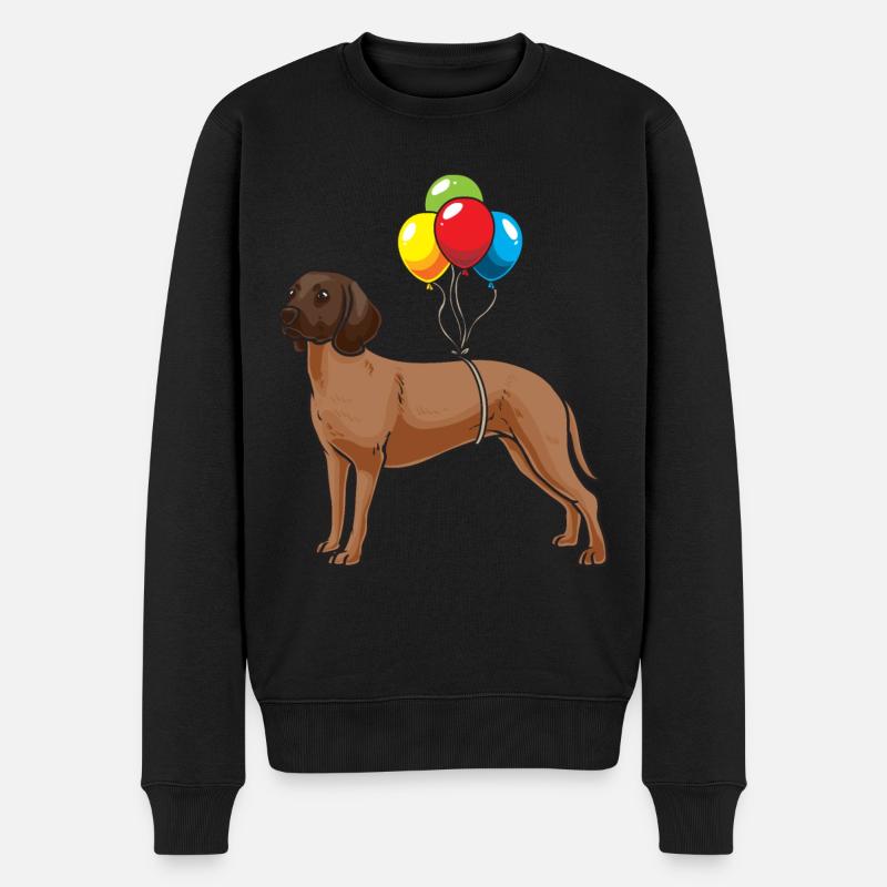 Bayerischer Gebirgsschweißhund Hund - Männer Premium Bio Pullover - Schwarz