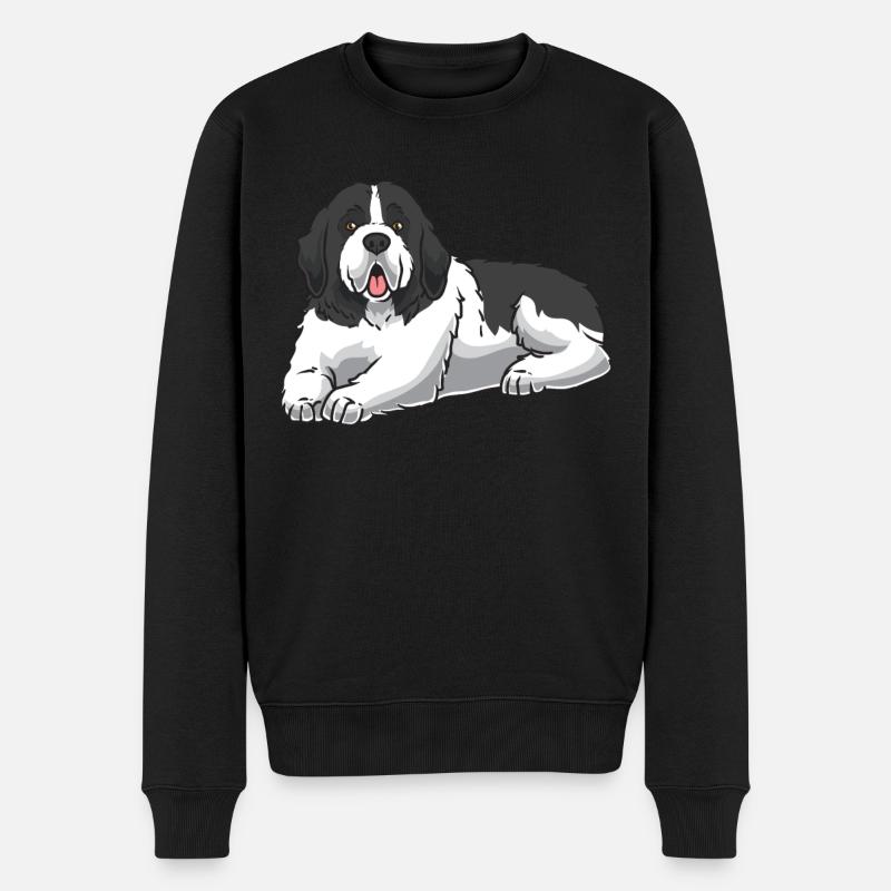 Landseer Hund - Pull Premium bio Homme - noir