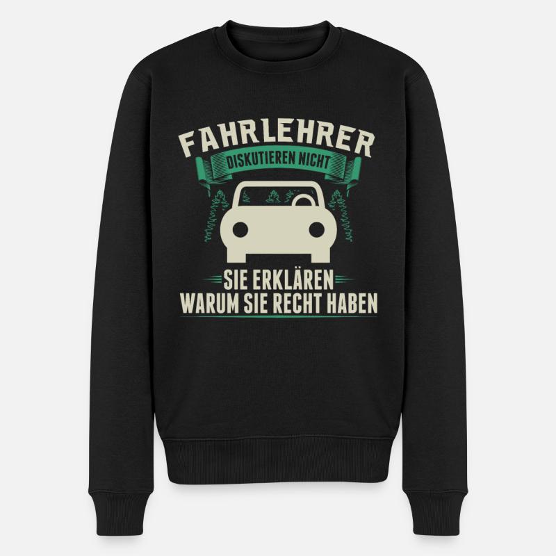 Moniteur de conduite | Auto-école d’auto-école cadeau - Pull Premium bio Homme - noir