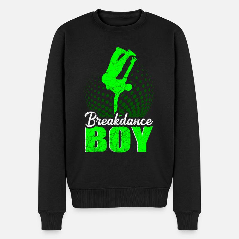 Breakdance Junge Breakdancing Kinder - Männer Premium Bio Pullover - Schwarz