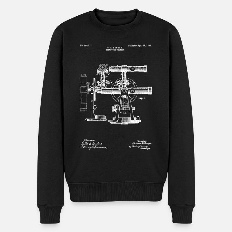 Dispositif d’arpentage de la technologie d’arpentage de l’arpenteur-géomètre - Pull Premium bio Homme - noir