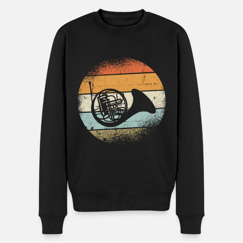 klaxon - Pull Premium bio Homme - noir