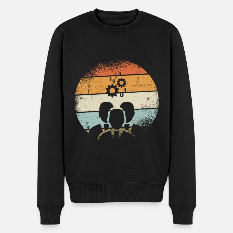 IT Manager - Männer Premium Bio Pullover - Schwarz