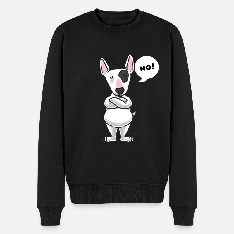 Stuer Miniature Bullterrier chien - Pull Premium bio Homme - noir