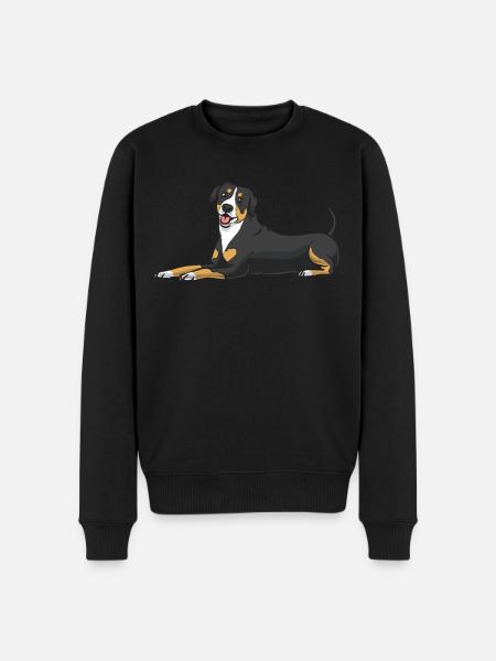 Entlebucher Mountain Dog Dog - Men's Premium Organic Jumper - black