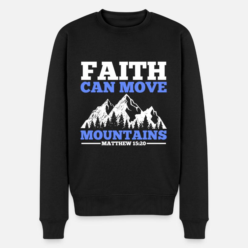 Jesus Jesus Jesus Christlich Christlich Christlich - Männer Premium Bio Pullover - Schwarz