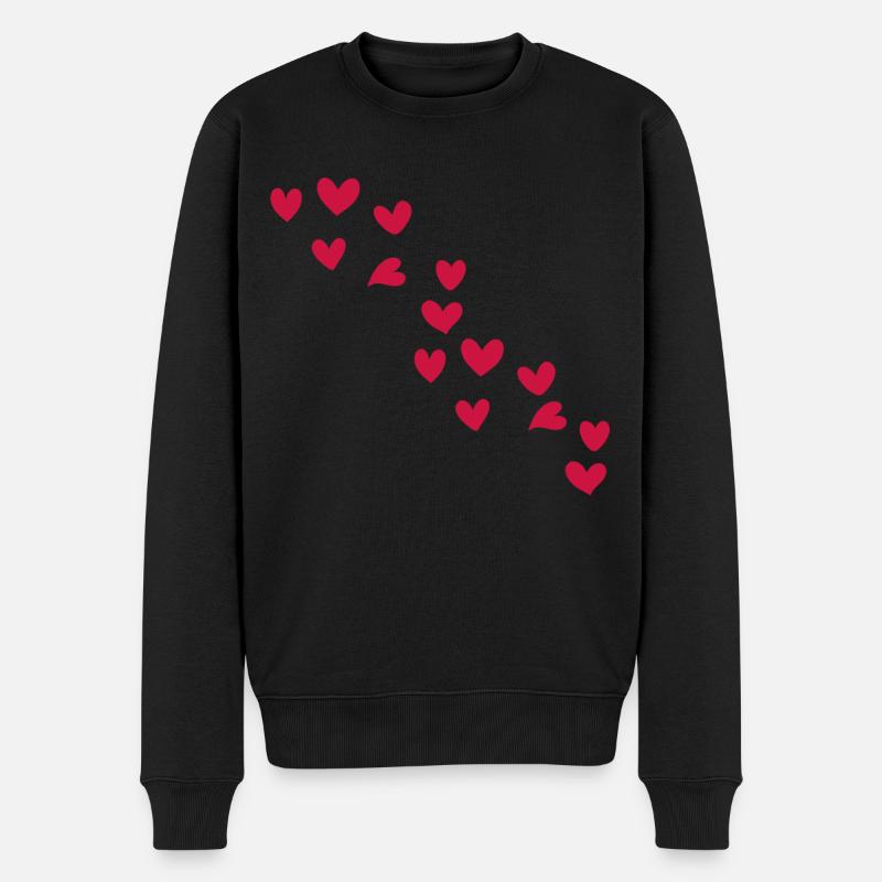 Cœurs - Pull Premium bio Homme - noir