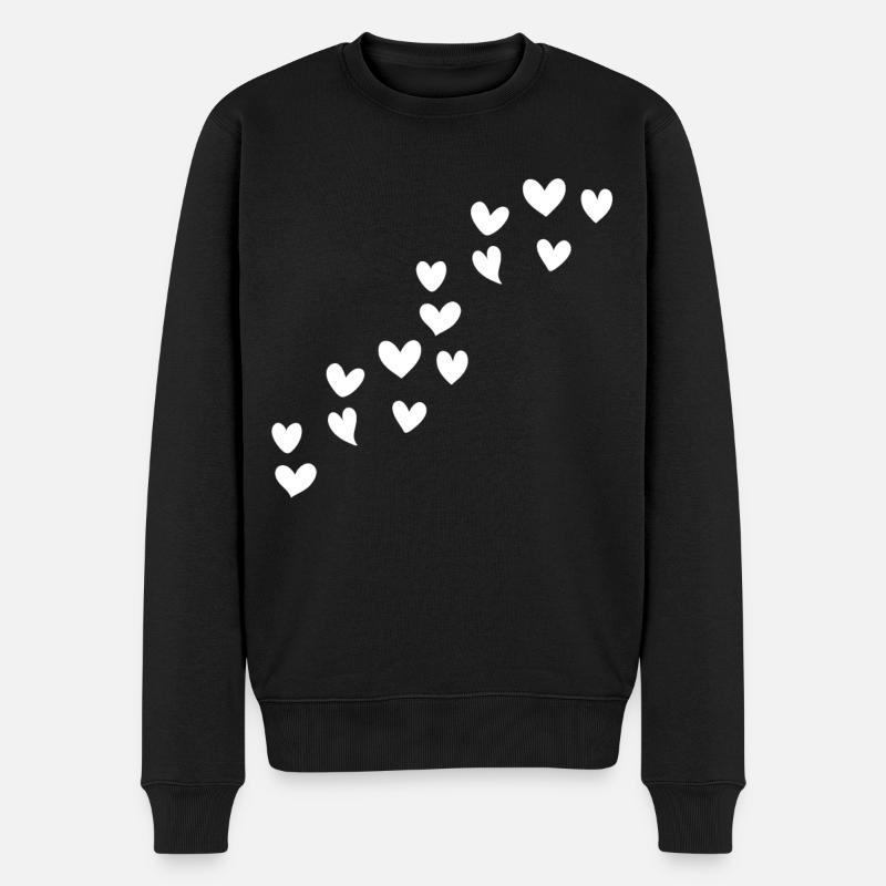 Cœurs - Pull Premium bio Homme - noir