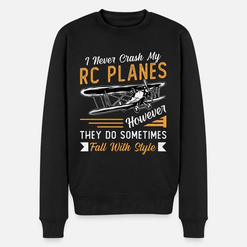 RC vol modèle pilote RC avion cadeau - Pull Premium bio Homme - noir