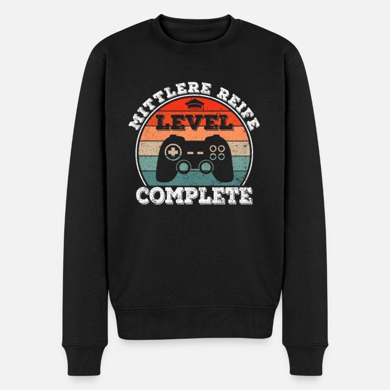 Mittlere Reife Realschule Realschulabschluss - Männer Premium Bio Pullover - Schwarz