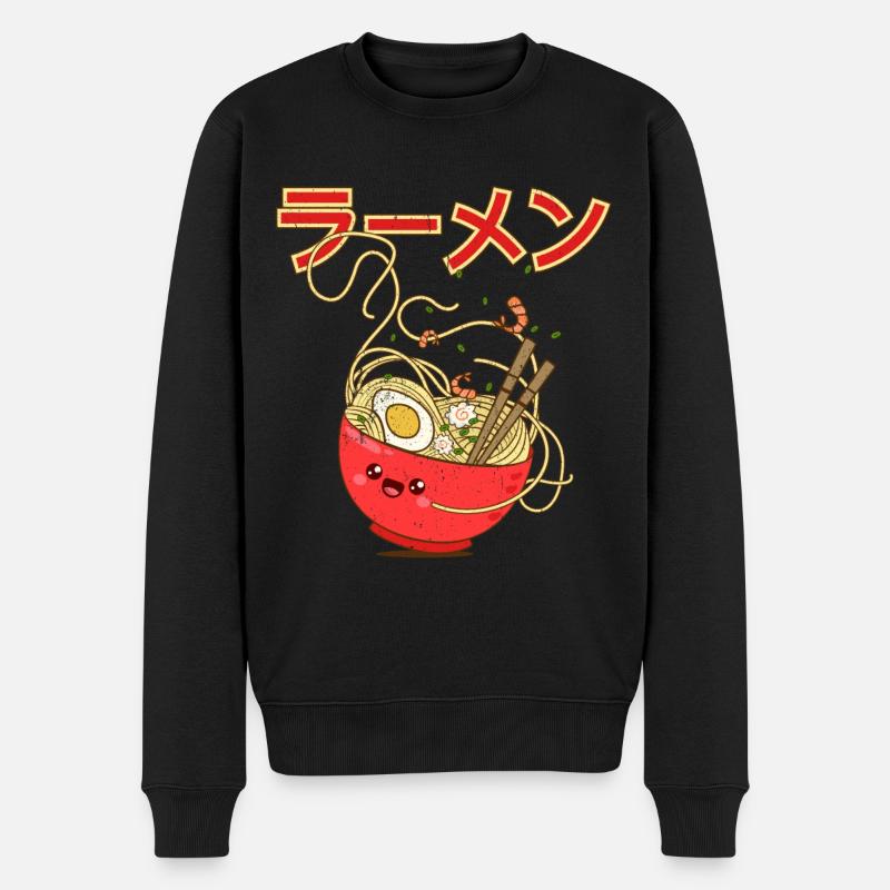Ramen Anime - Pull Premium bio Homme - noir