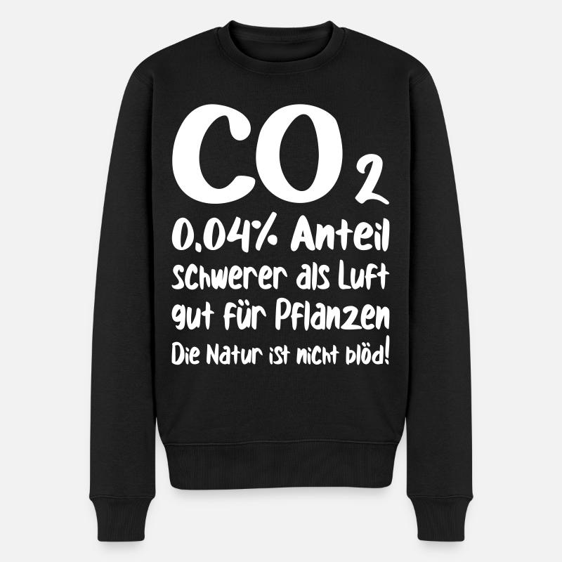 CO2 - Männer Premium Bio Pullover - Schwarz