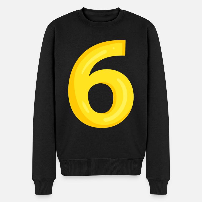 6 jaune - Pull Premium bio Homme - noir
