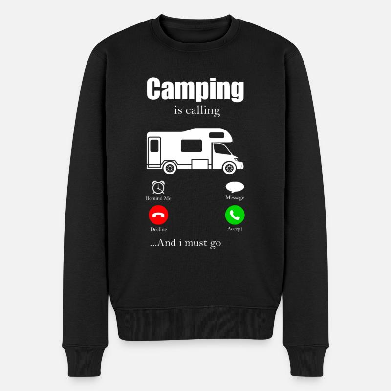 Camping - Pull Premium bio Homme - noir