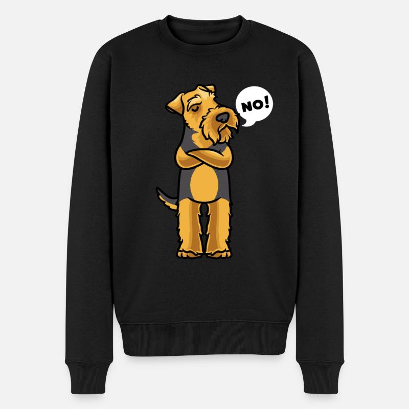 Sturer Welsh Terrier Chien - Pull Premium bio Homme - noir