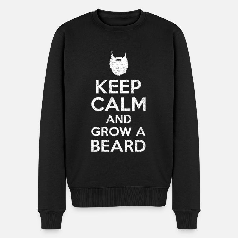 Keep calm Bart - Pull Premium bio Homme - noir
