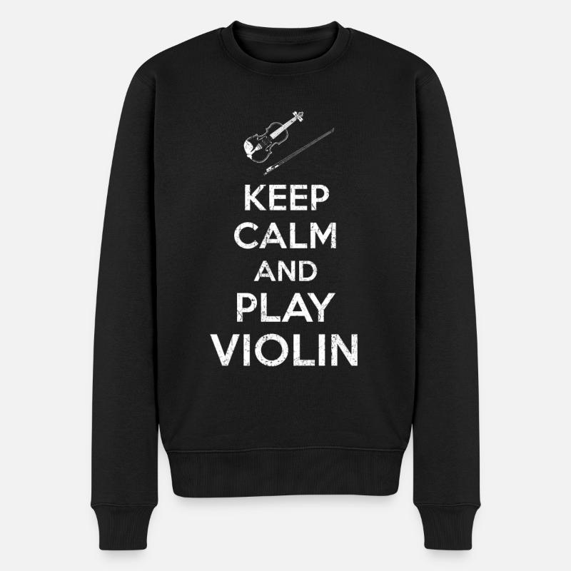 Violon - Pull Premium bio Homme - noir