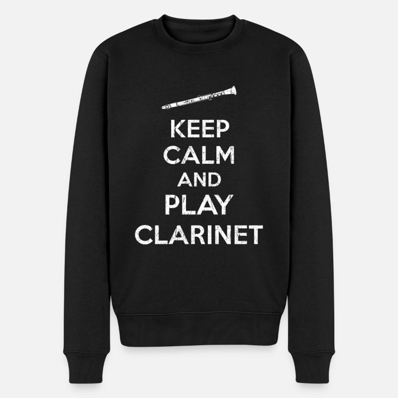 Clarinette rengaine - Pull Premium bio Homme - noir