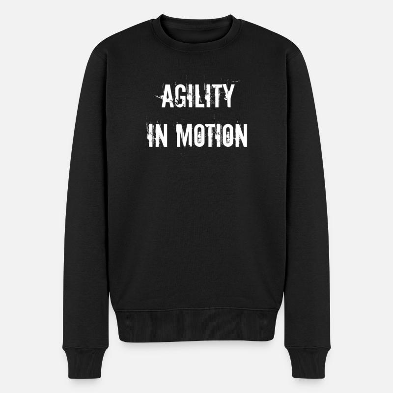 Escrime - Agilité en mouvement - Pull Premium bio Homme - noir