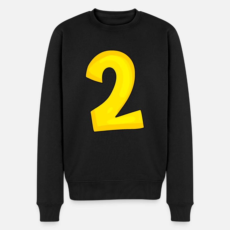 2 jaune - Pull Premium bio Homme - noir