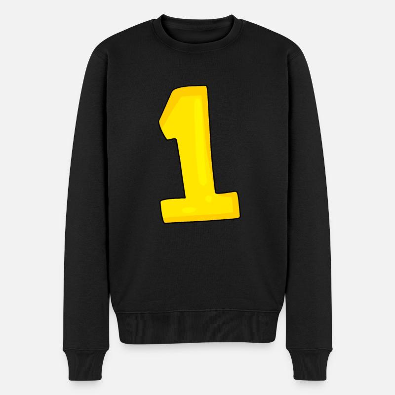 1 jaune - Pull Premium bio Homme - noir