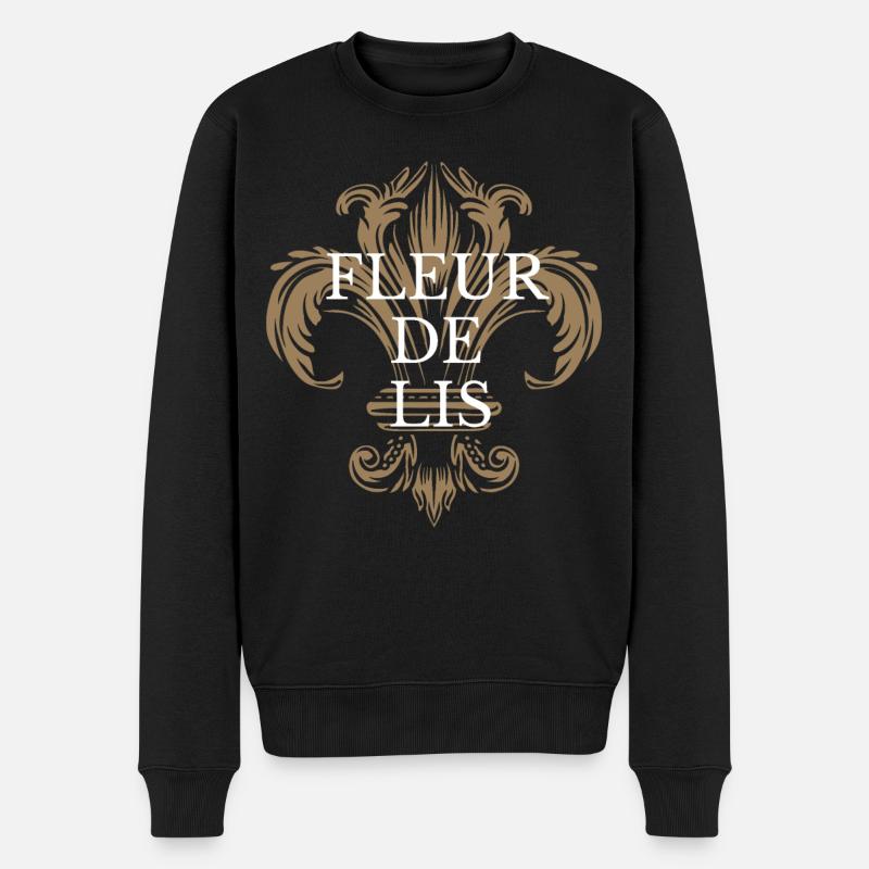 Fleur de Lis - Pull Premium bio Homme - noir