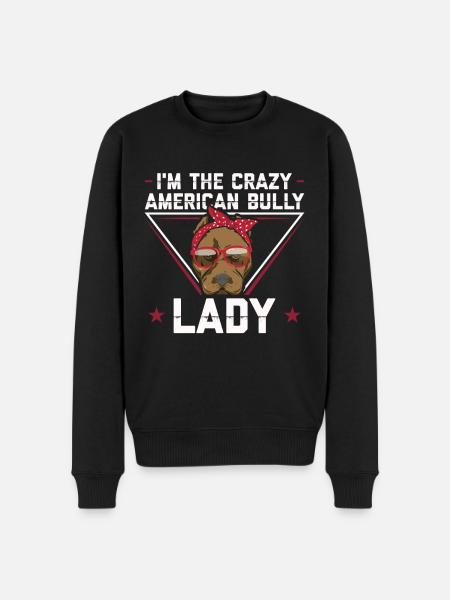 American Bully Dog Owner Mistress Gift - Men's Premium Organic Jumper - black