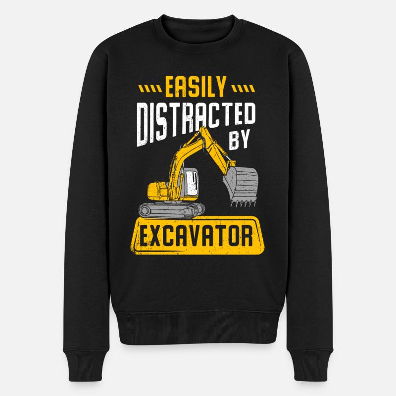 Pelleteuses - Pull Premium bio Homme - noir