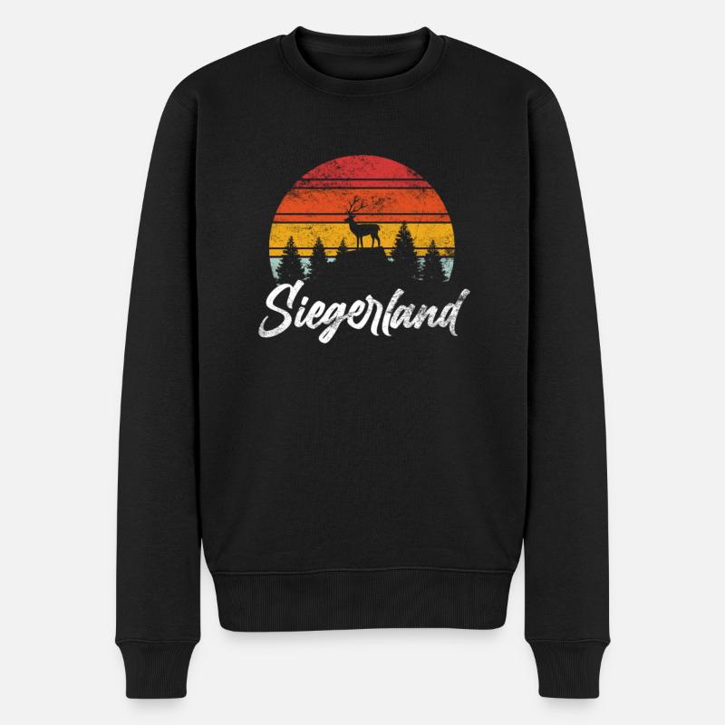Siegerland Siegen Heimat - Männer Premium Bio Pullover - Schwarz