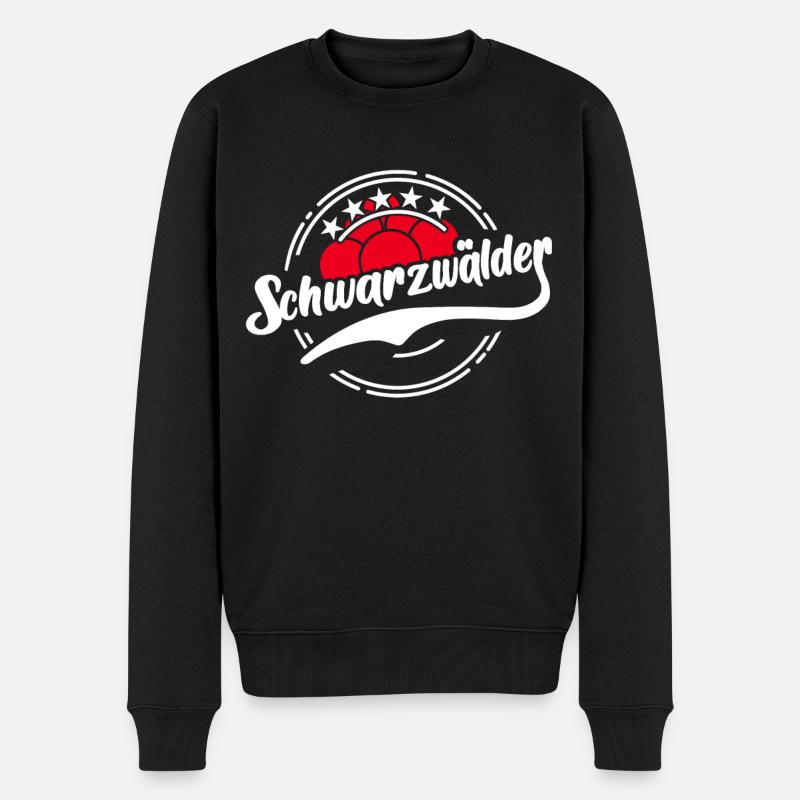 Schwarzwälder Heimat Schwarzwald - Männer Premium Bio Pullover - Schwarz