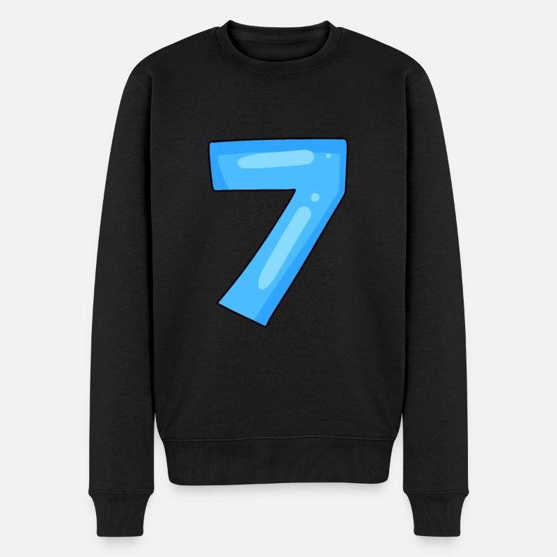 Numéro 7 - Pull Premium bio Homme - noir